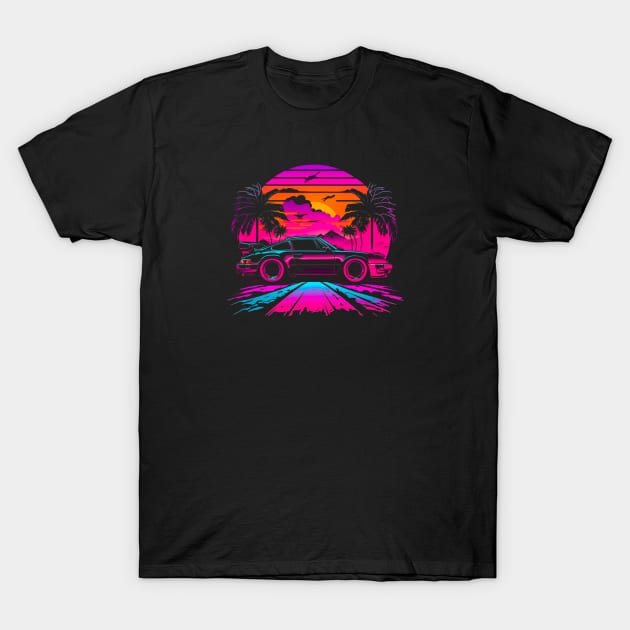 Neon Porsche Design T-Shirt by Labidabop